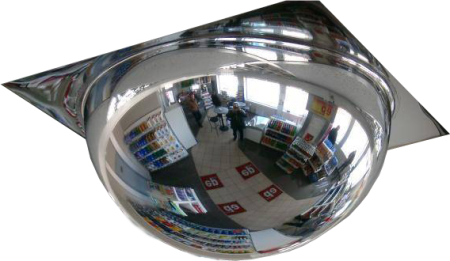 Зеркало купольное «Армстронг» для подвесного потолка 600 мм