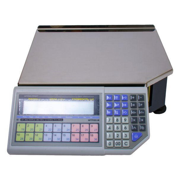 Весы с печатью этикеток ШТРИХ-ПРИНТ ФI 15-2.5 Д2И1 (v.4.5) 